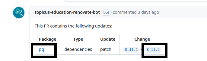 Dependabot name_version